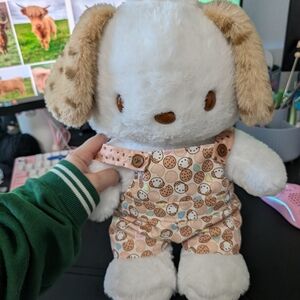 Build-A-Bear White and Brown Puppy Plush